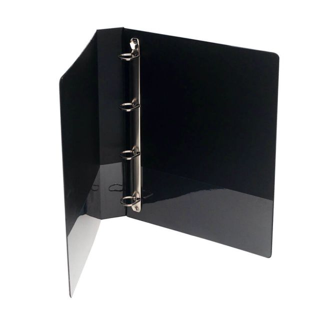 5 Star Office A4 Presentation Ring Binder Polypropylene 25mm 4D-Ring Black (Pack of 10) image 2