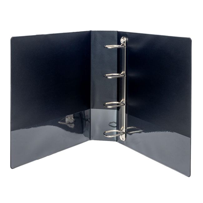 5 Star Office A4 Presentation Ring Binder Polypropylene 50mm 4D-Ring Black (Pack of 10) image 2