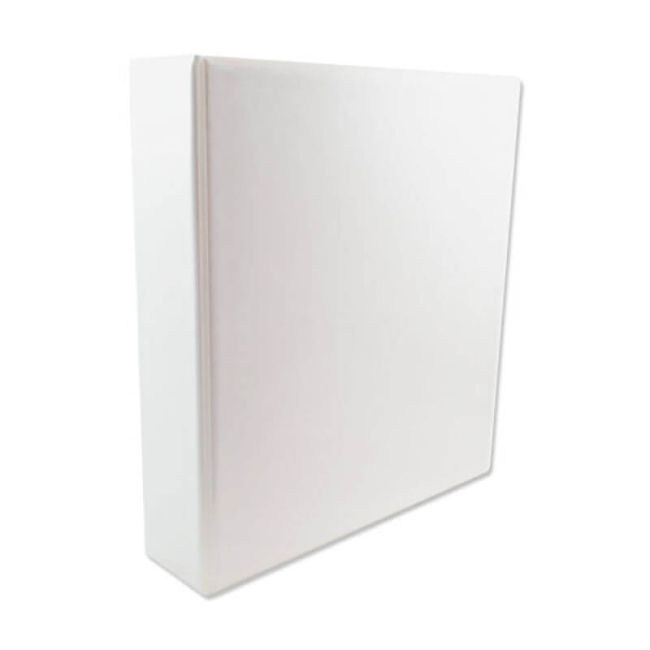 5 Star Office A4 Presentation Ring Binder Polypropylene 65mm 2D-Ring White (Pack of 10) image 1
