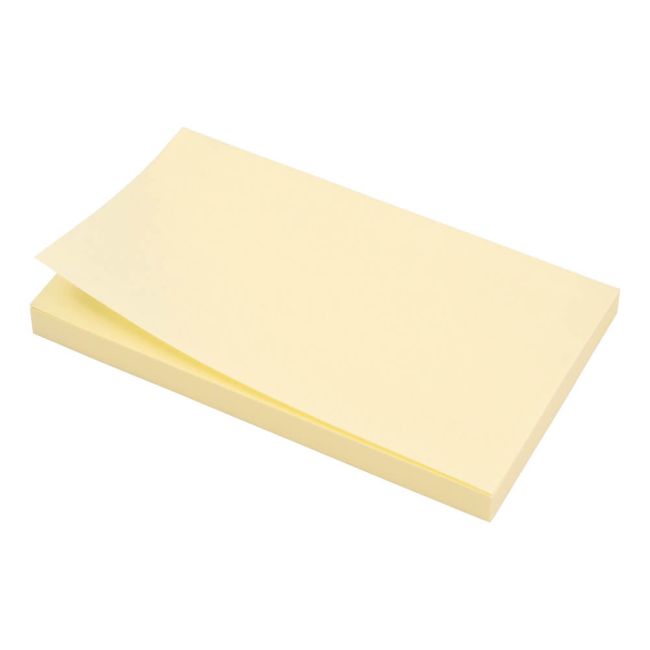 5 Star Sticky Notes Removable Yellow 76x127mm (Pack of 12) 935474 image 1