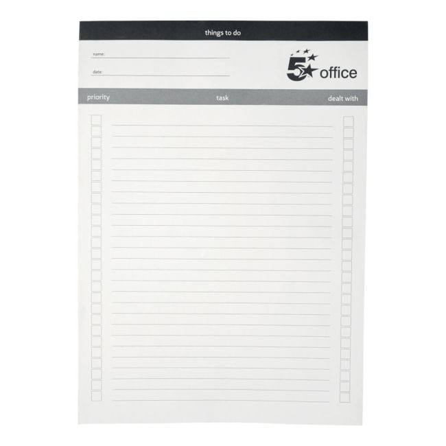 5 Star Office Things To Do Today Pad A4 50pp image 1