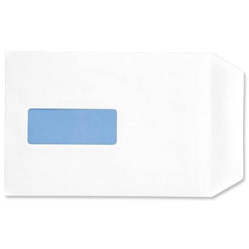5 Star Eco Envelopes Recycled Pocket Self Seal Window 90gsm C5 229x162mm White (Pack of 500) image 1