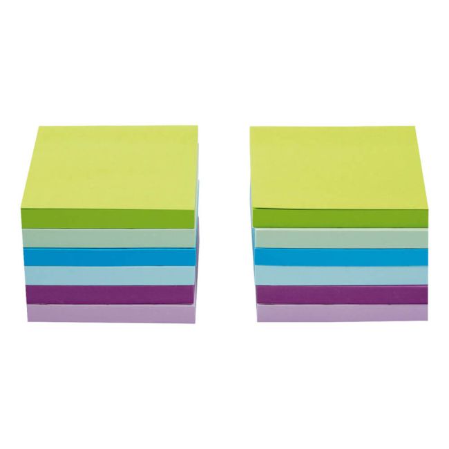 5 Star Sticky Notes Removable Neon/Pastel (Pack of 12) 940562 image 1