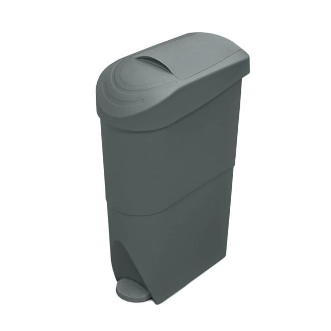 Sanitary Bin Pedal Operated 20 Litre Grey WR-FQ-1003 GREY image 1