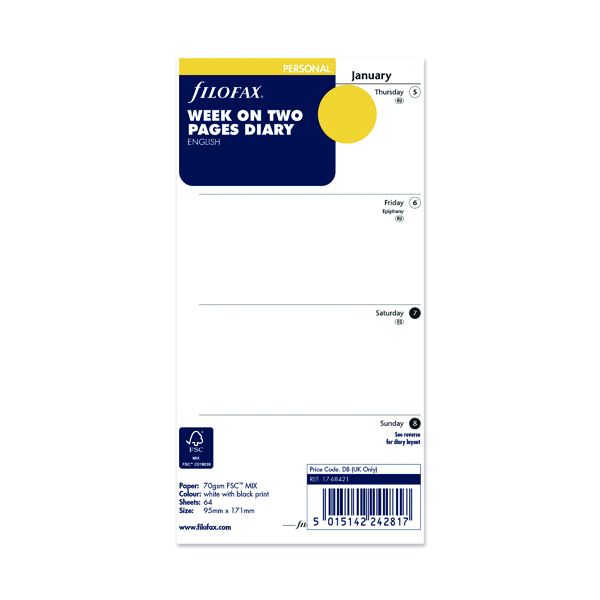 Filofax Refill WTV Personal 2022 image