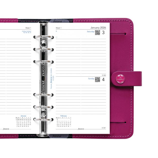 Filofax Refill Personal Day Per Page Appointment 2026 26-68441 image 2