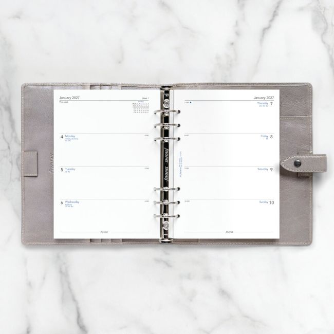 Filofax Refill Week To View A5 White 2027 27-68522 image 3