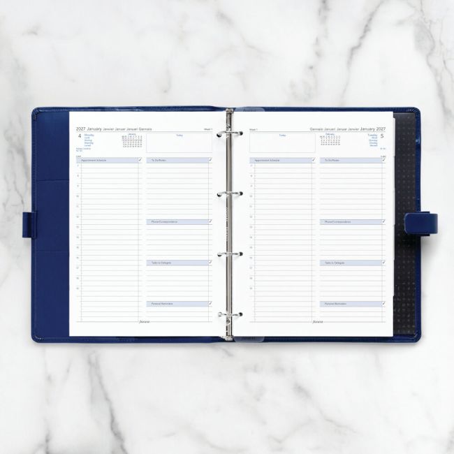 Filofax Refill Day Per Page A4 White 2027 27-68719 image 3