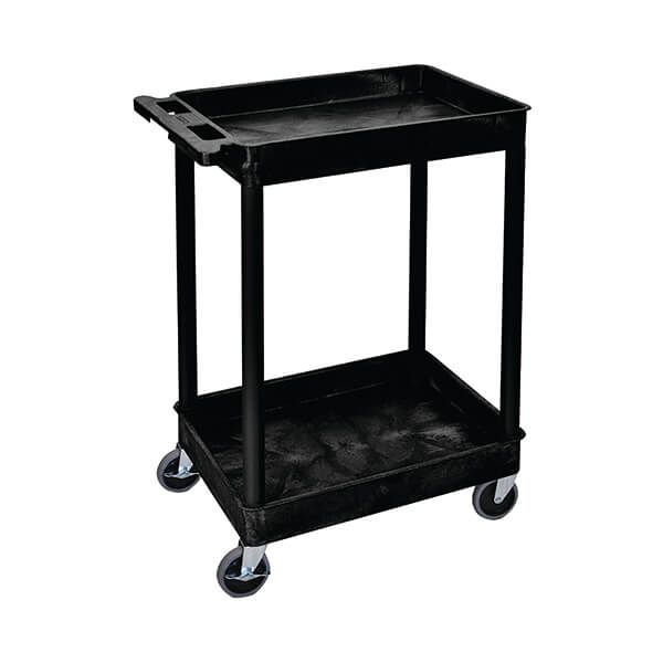 Mpps 2 Shelf Uprights Trolley Black image