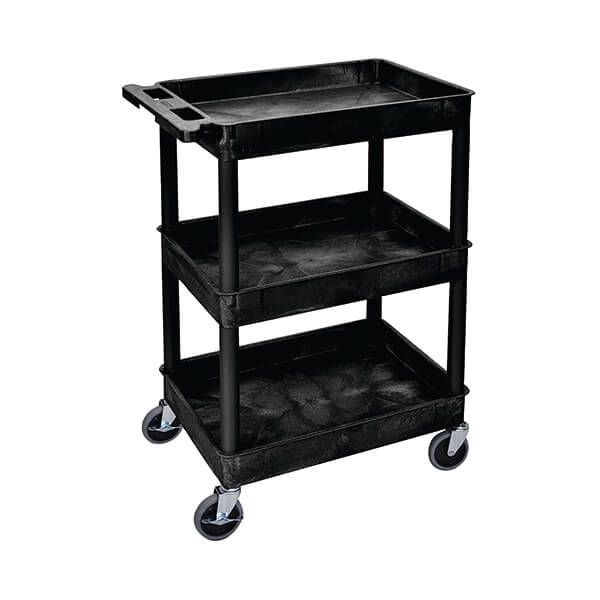 Mpps 3 Shelf Uprights Trolley Black image