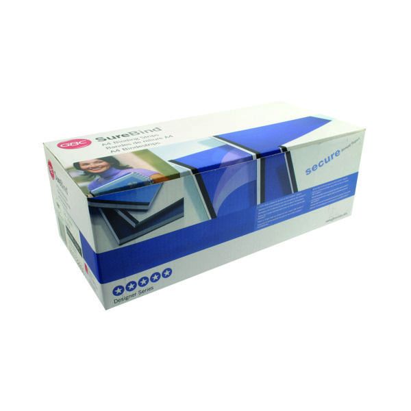 GBC SureBind A4 25mm Strip Blk Pk100 image