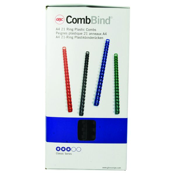 GBC CombBind A4 14mm Bind Comb Pk100 image
