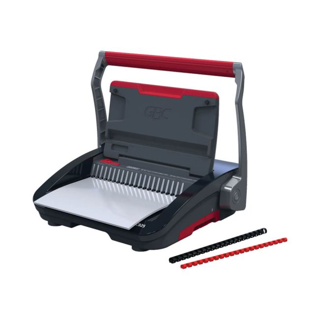 GBC CB25 Manual Comb Binding Machine Black/Red 4410063 image 4