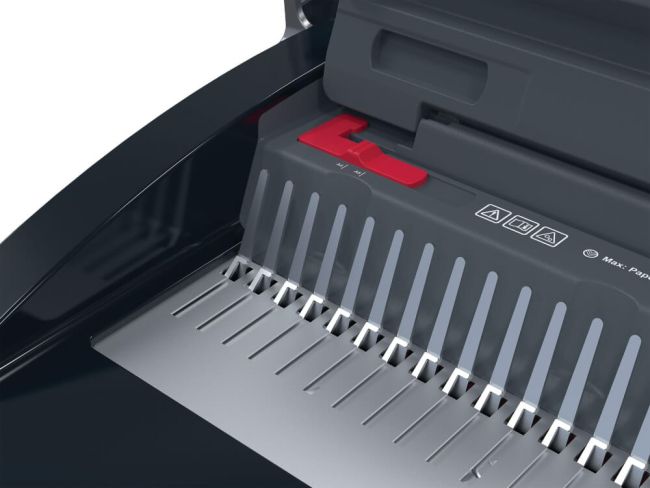 GBC CB25 Manual Comb Binding Machine Black/Red 4410063 image 6