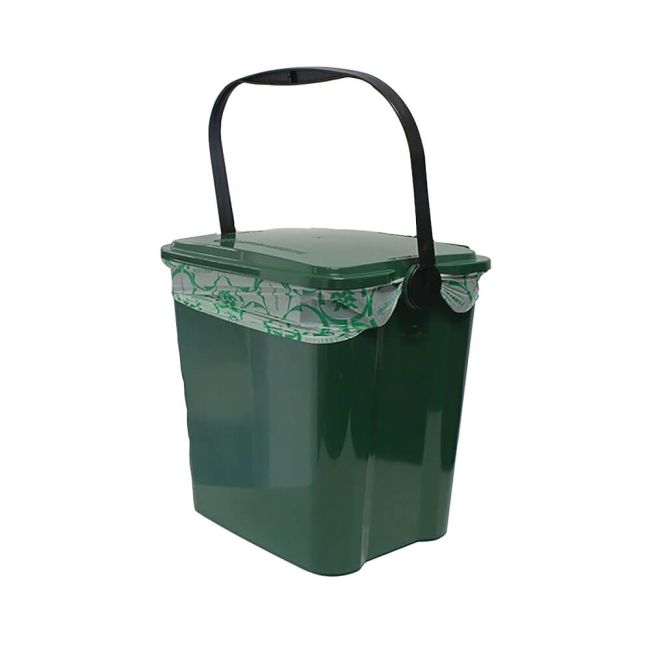 7L Kitchen Waste Caddy with Lid Green GDN800001 image 1