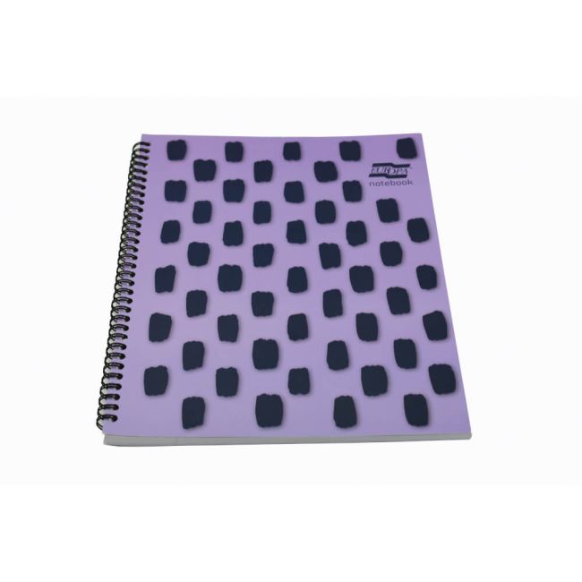 Europa Splash Notebooks 160 Lined Pages A4+ Purple Cover (Pack of 3) EU1502Z image 1