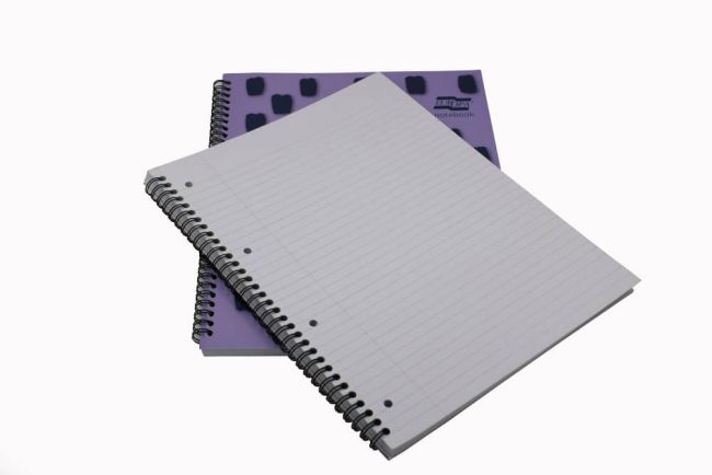 Europa Splash Notebooks 160 Lined Pages A4+ Purple Cover (Pack of 3) EU1502Z image 5