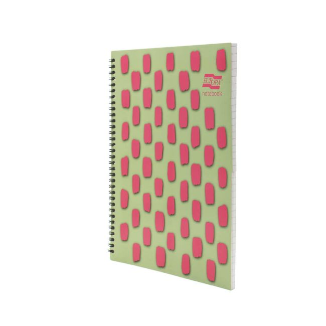 Europa Splash Notebooks 160 Lined Pages A4+ Pink Cover (Pack of 3) EU1503Z image 1