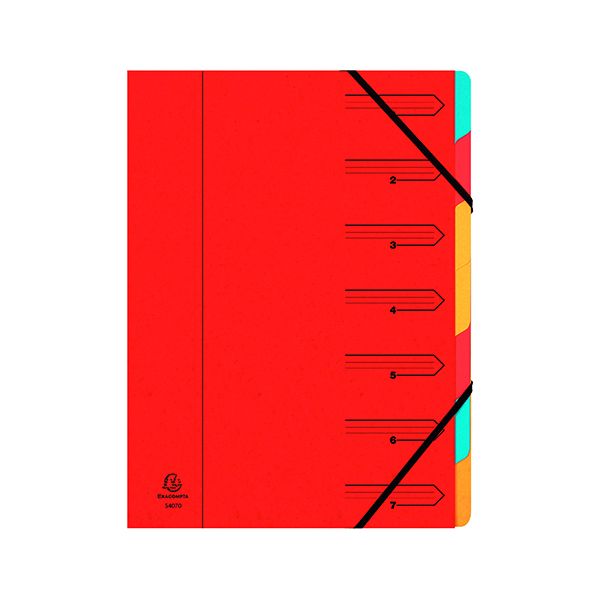 Europa 7 Part Organiser Red 54075E image