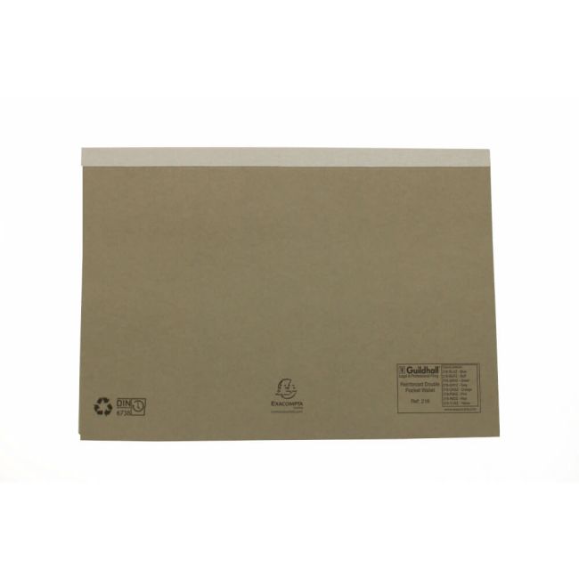 Exacompta Guildhall Double Pocket Wallet 315gsm Grey A4/Foolscap (Pack of 25) 218-GRYZ image 6