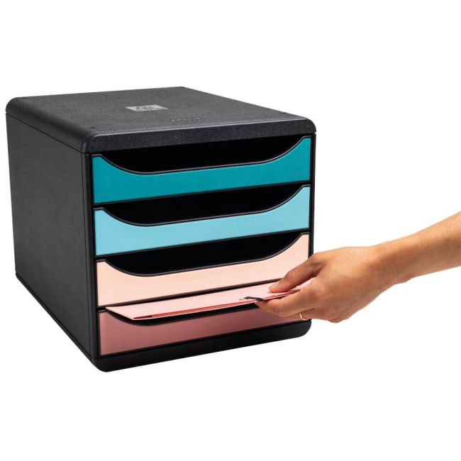 Exacompta Skandi Big Box Recycled 4 Drawer Set Assorted 310606D image 4