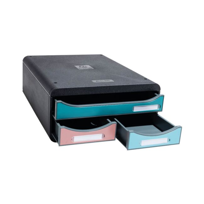 Exacompta Skandi SmallBox Recycled 3 Drawer Set Assorted 311606D image 6