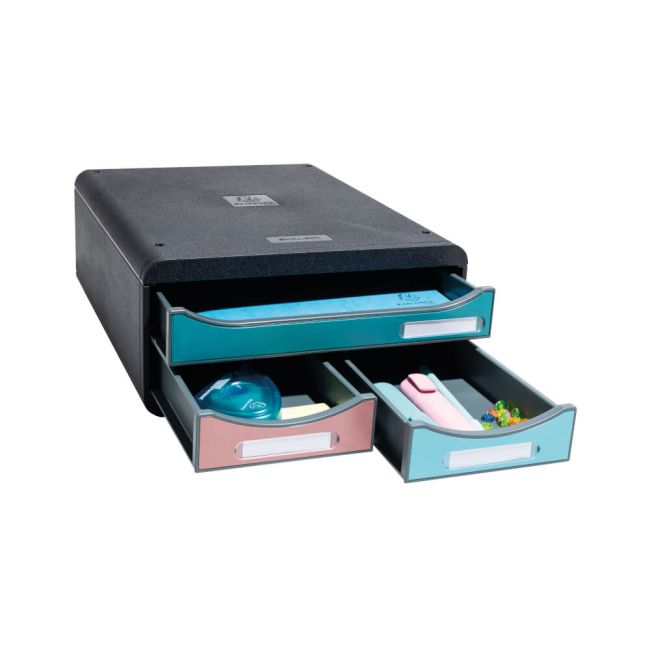 Exacompta Skandi SmallBox Recycled 3 Drawer Set Assorted 311606D image 8