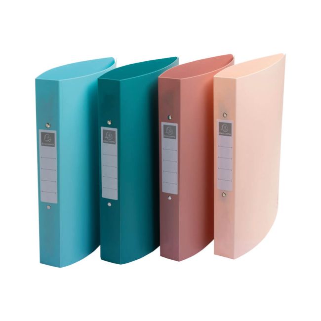 Exacompta Skandi Semi Rigid Recycled Polypropylene Ring Binder Assorted (Pack of 4) 54470E image 1