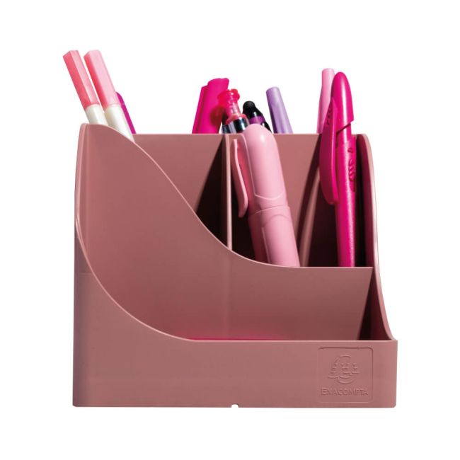 Exacompta Skandi Recycled Plastic PenWave Pen Pot Old Rose 69538D image 3