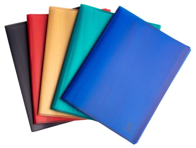 Exacompta OPAK Recycled Display Book 30 Pockets A4 Assorted (Pack of 5) 78530E image 1
