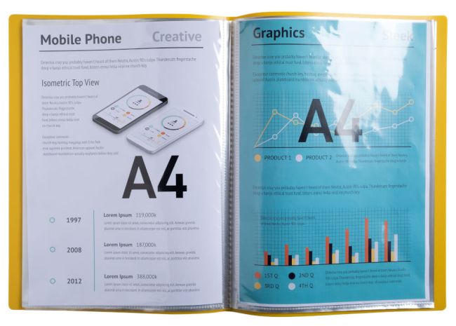 Exacompta Bee Blue Display Book 30 Pocket PP A4 Assorted (Pack of 12) 88120E image 7