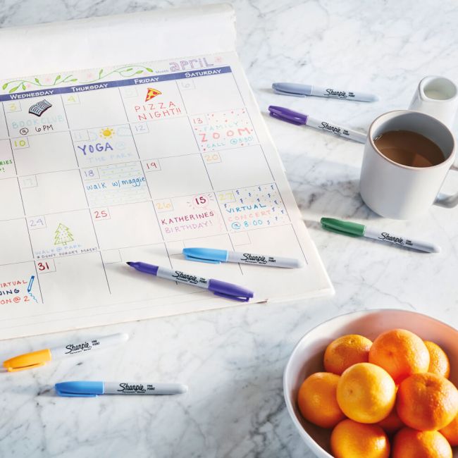 Sharpie Permanent Markers Fine Colouring Pens Assorted (Pack of 24) 2205177 image 7