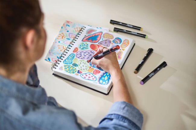 Sharpie Creative Marker Bullet Tip Earth Tones Assorted (Pack of 5) 2213380 image 3