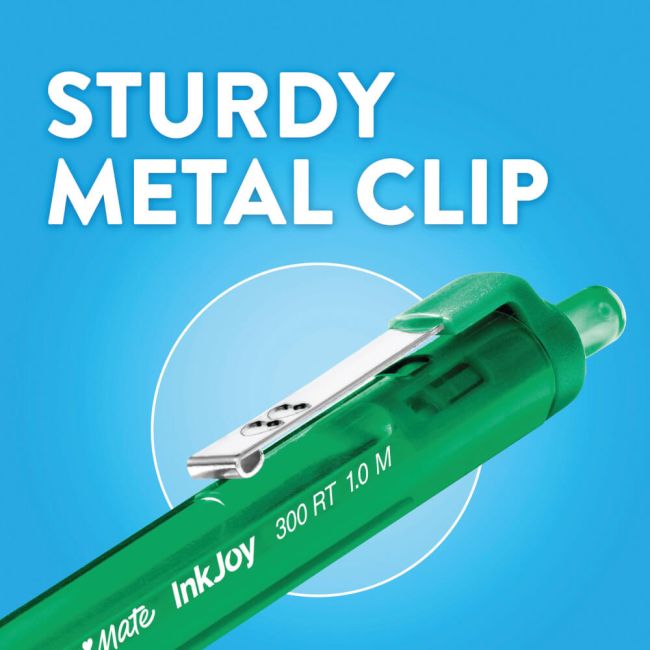 PaperMate Inkjoy 300Rt Ballpoint Medium 1.0mm Tip Assorted (Pack of 24) 2223899 image 8