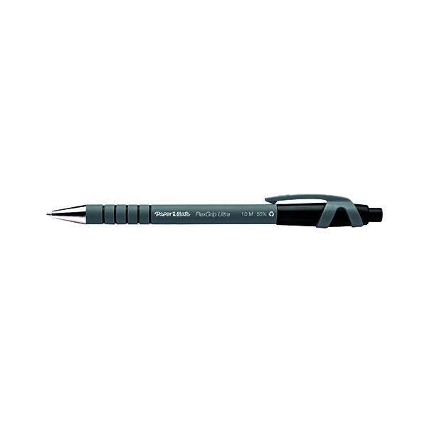 PaperMate Flexgrip Retract Blk Pk12 image