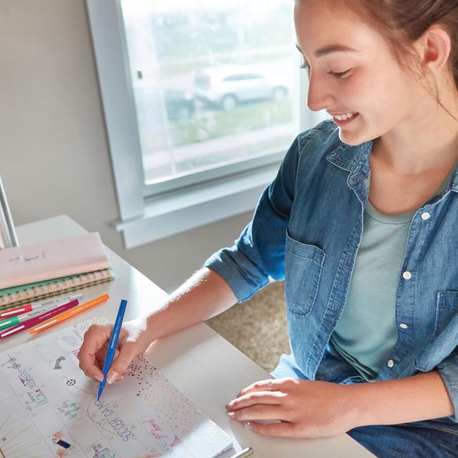 Paper Mate Flair Felt Tip Pen Medium 0.7mm Tropical (Pack of 6) 2028906 image 3