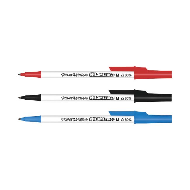 PaperMate Kilometrico Ballpoint Pen Medium 1.0mm Assorted (Pack of 8) 2187680 image 2
