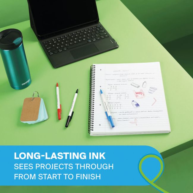 PaperMate Kilometrico Ballpoint Pen Medium 1.0mm Assorted (Pack of 8) 2187680 image 5