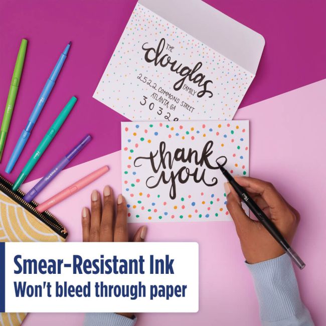 Paper Mate Flair Dual Felt Tip Brush + Medium Tip Assorted (Pack of 8) 2199386 image 5