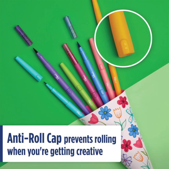 Paper Mate Flair Dual Felt Tip Brush + Medium Tip Assorted (Pack of 8) 2199386 image 6