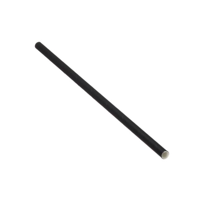 Go-Pak Paper Straw 200mm x 6mm Black (Pack of 5000) D22013 image 1
