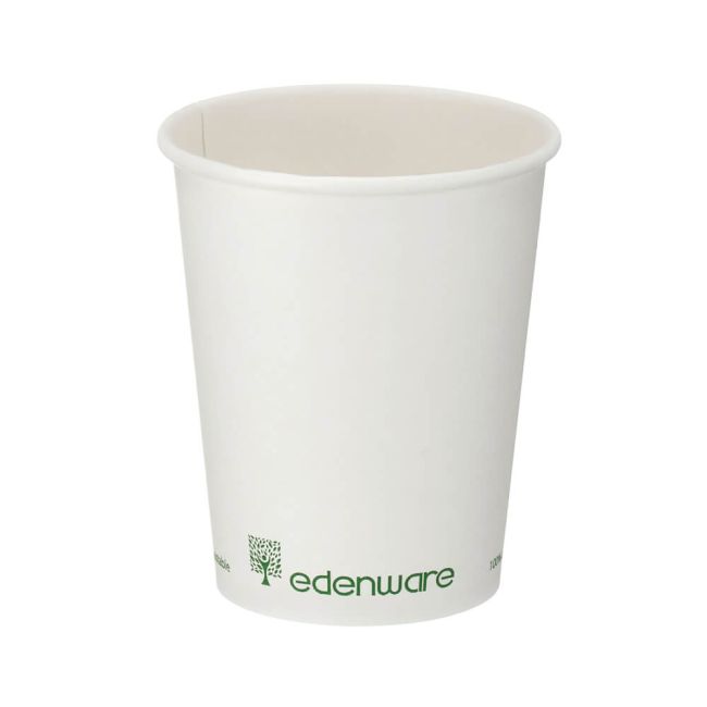 Go-Pak Single Wall Coffee Cup PLA Lined 8oz White (Pack of 1000) B01022 image 1