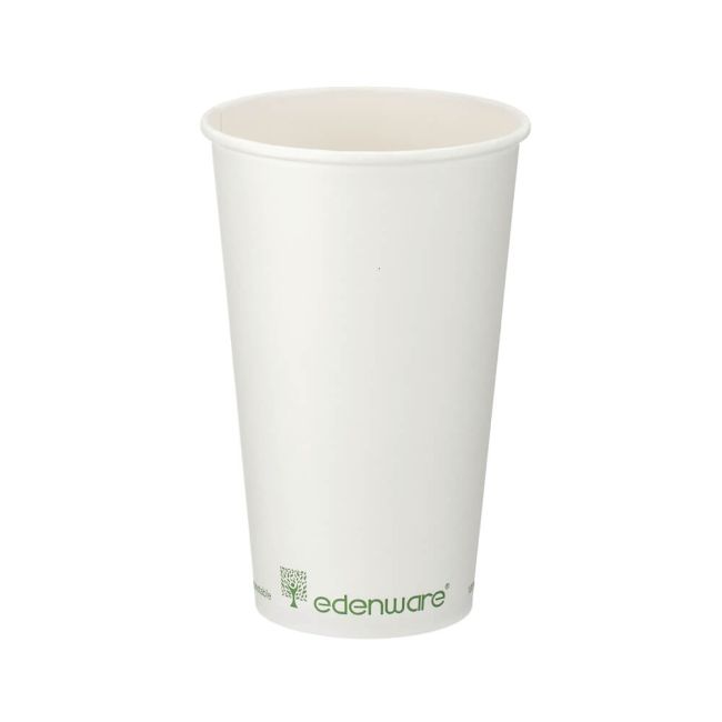 Go-Pak Single Wall Coffee Cup PLA Lined 16oz White (Pack of 1000) B01024 image 1