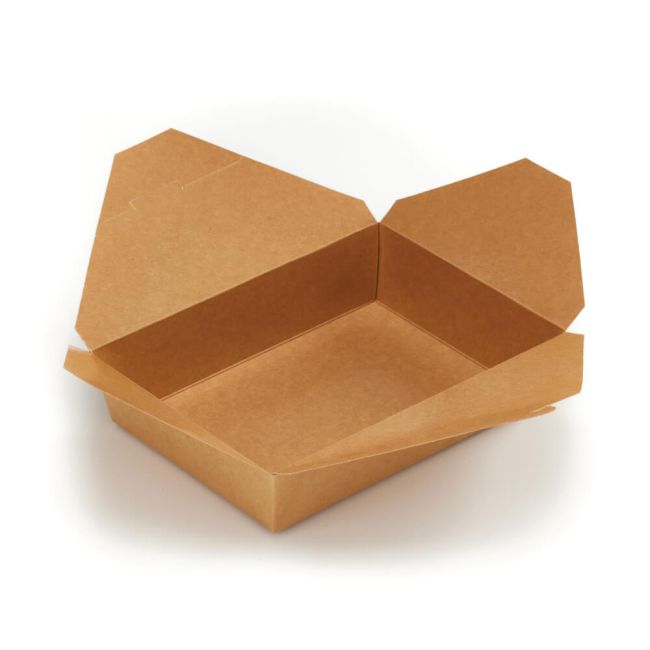 Go-Pak Deli Box 2 Fold Top Large Kraft (Pack of 280) D40703 image 1