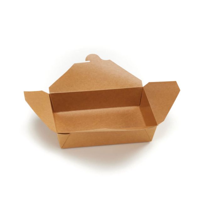 Go-Pak Deli Box 2 Fold Top Large Kraft (Pack of 280) D40703 image 2