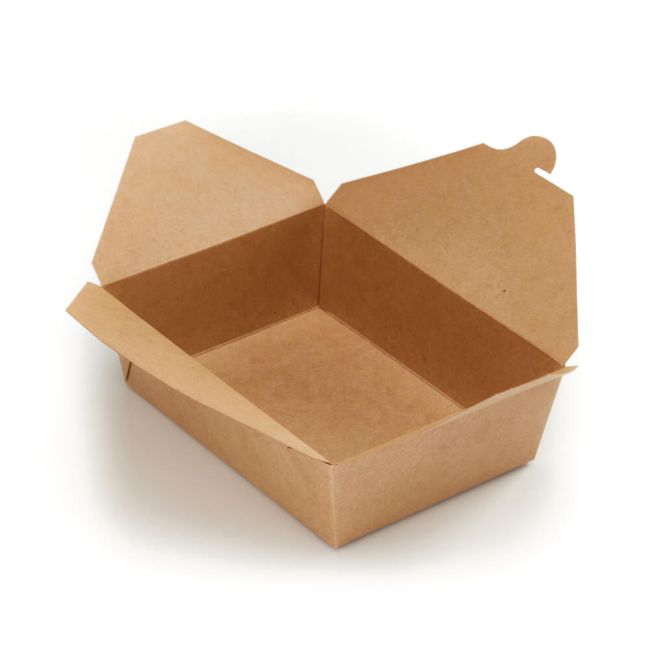 Go-Pak Deli Box 3 Fold Top Extra Large Kraft (Pack of 180) D40704 image 3