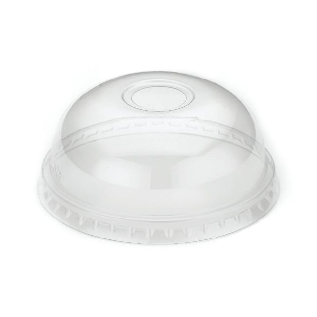 Go-Pak Domed Lid with Hole Recyclable PET 9oz (Pack of 2000) R10052 image 1