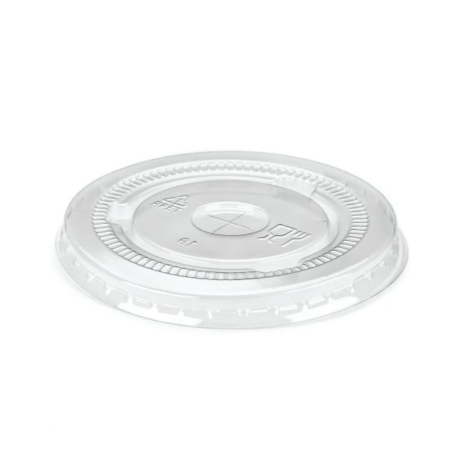 Go-Pak Straw Slot Cold Cup Lid Recyclable PET 9oz Clear (Pack of 1000) R11002 image 1
