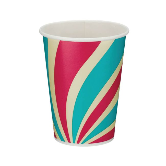Go-Pak Single Wall Paper Cold Cup PE lined 12oz Assorted (Pack of 1000) D01103 image 1