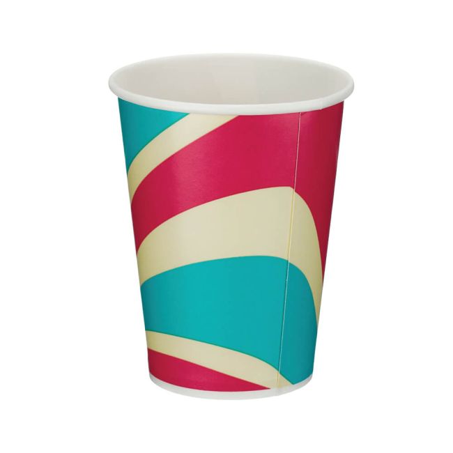 Go-Pak Single Wall Paper Cold Cup PE lined 12oz Assorted (Pack of 1000) D01103 image 2